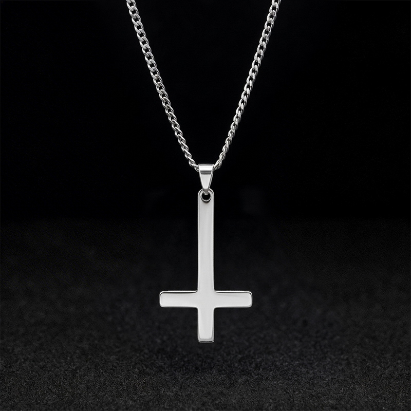 Inverted Cross Necklace