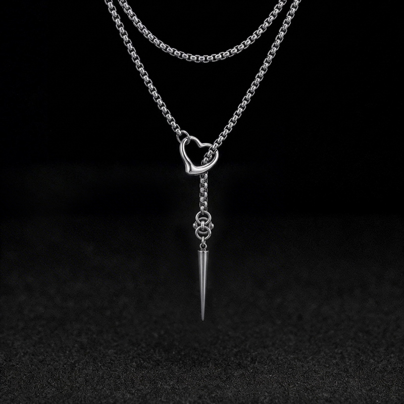 Heart Nail Necklace