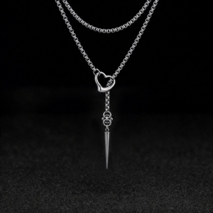 Heart Nail Necklace