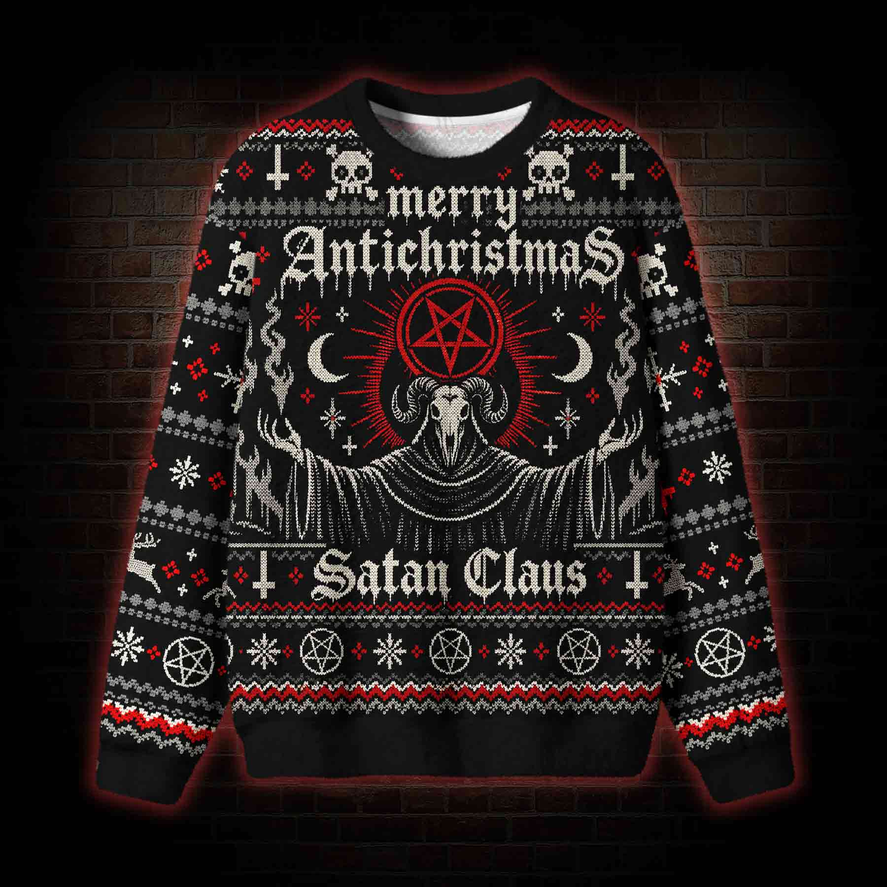 Merry Antichristmas Ugly Sweatshirts
