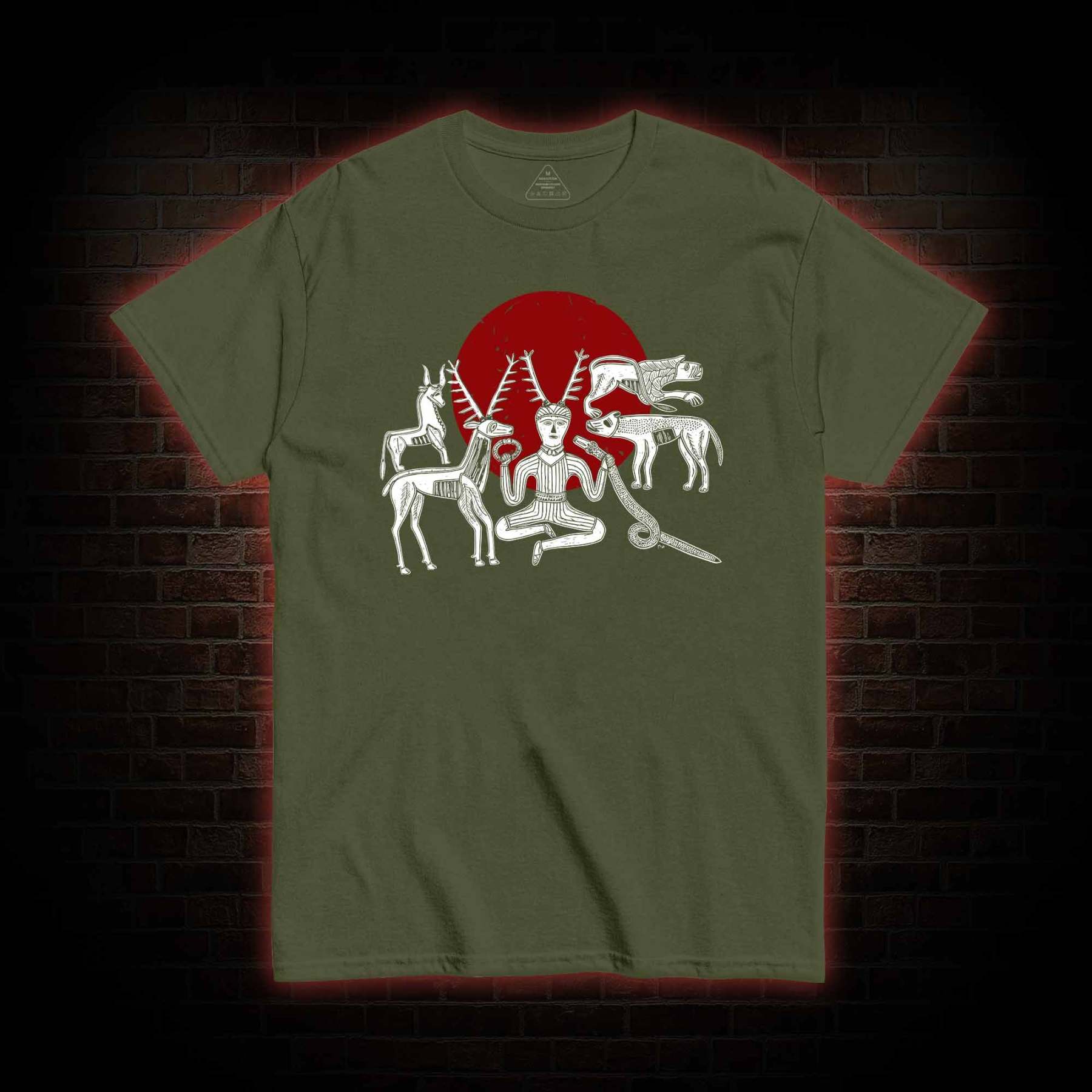 Cernunnos Horned God Halo T-shirt
