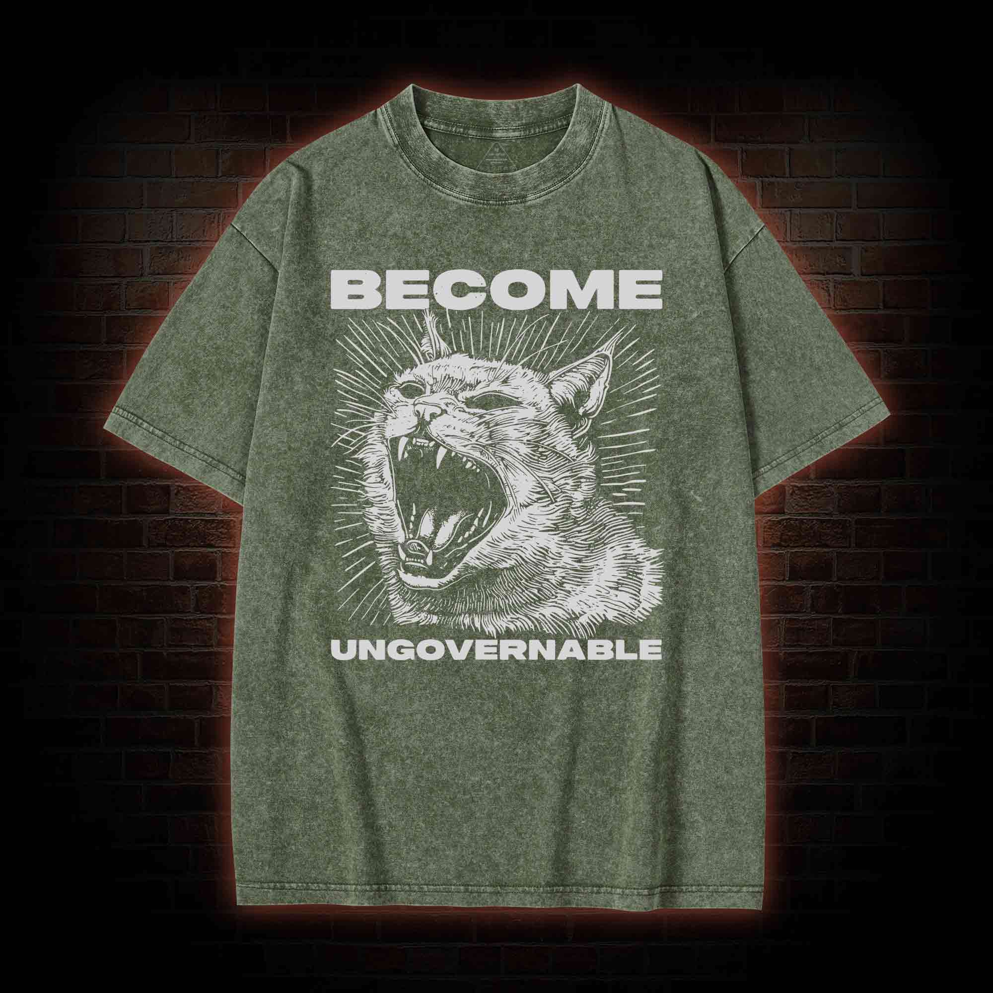 Become Ungovernable Washed T-shirt