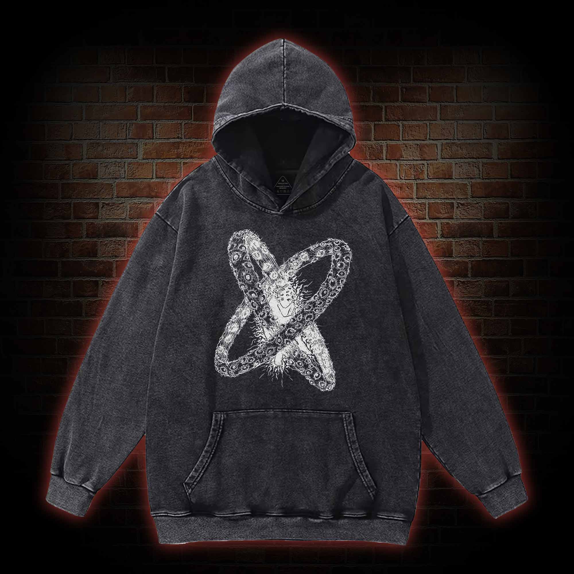 Biblically Accurate Angel Washed Hoodie