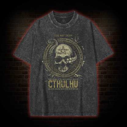 Dead May Dream Call of Cthulhu Washed T-shirt