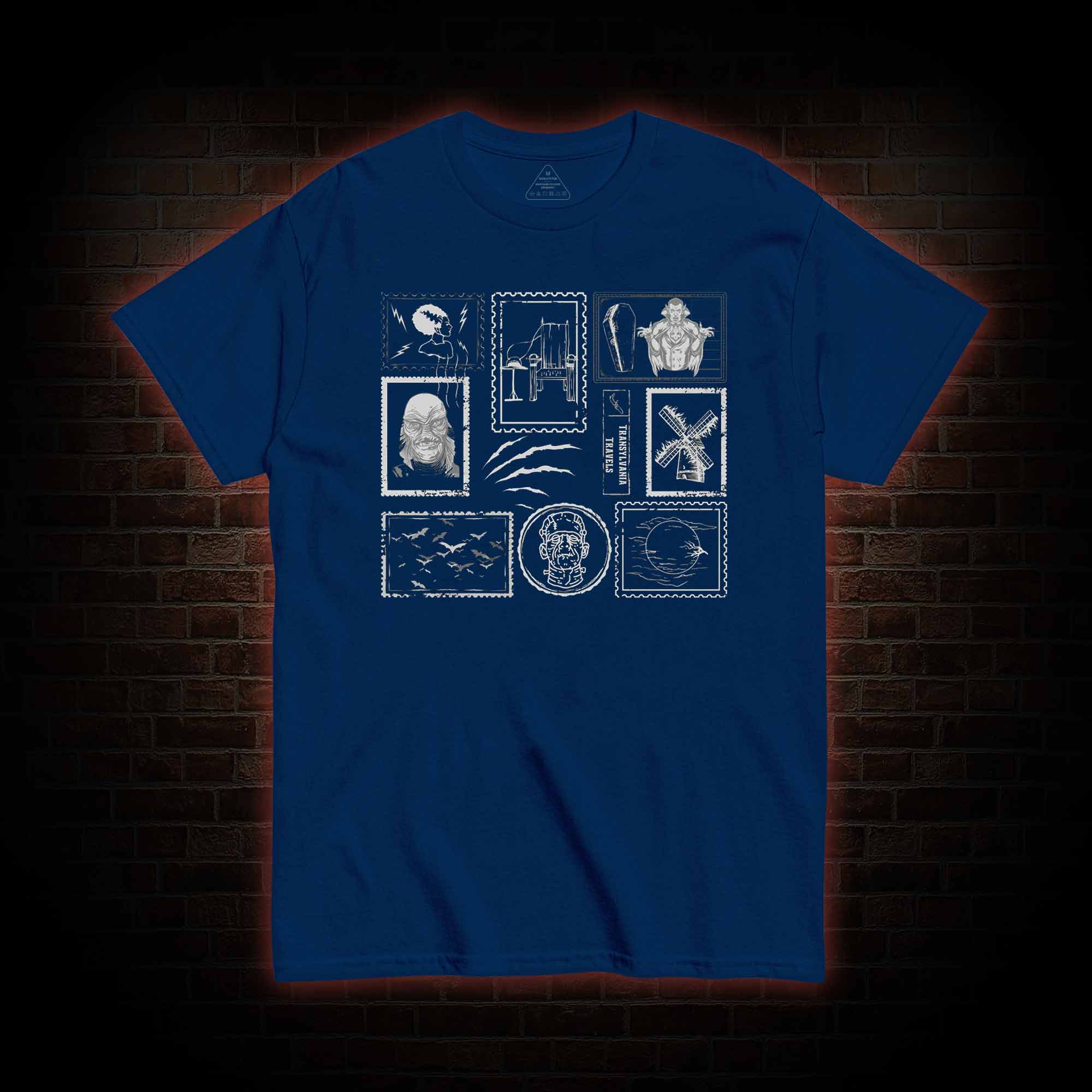 Monsters Postage Stamp T-Shirt 