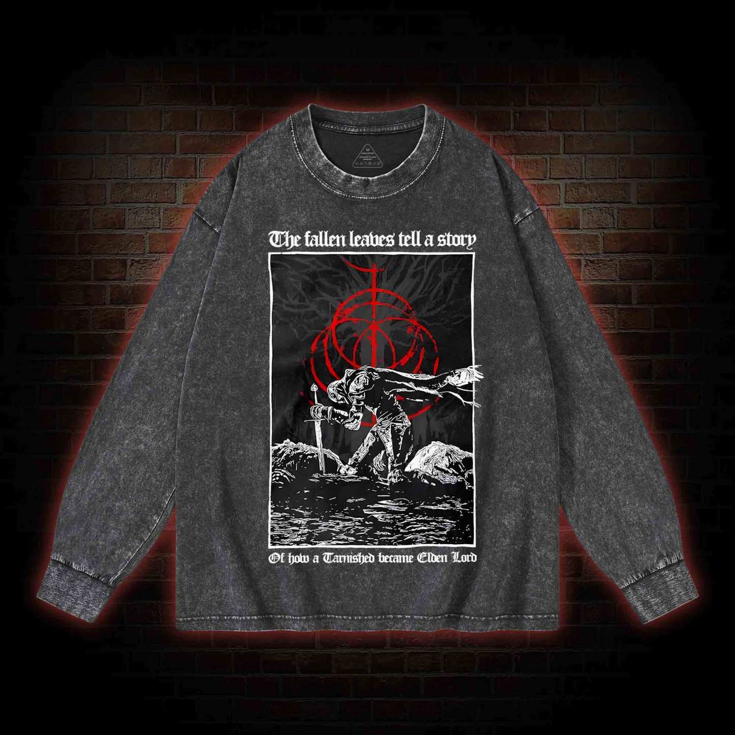 The Fallen Leaves Tell a Story Washed Long-Sleeve T-shirt