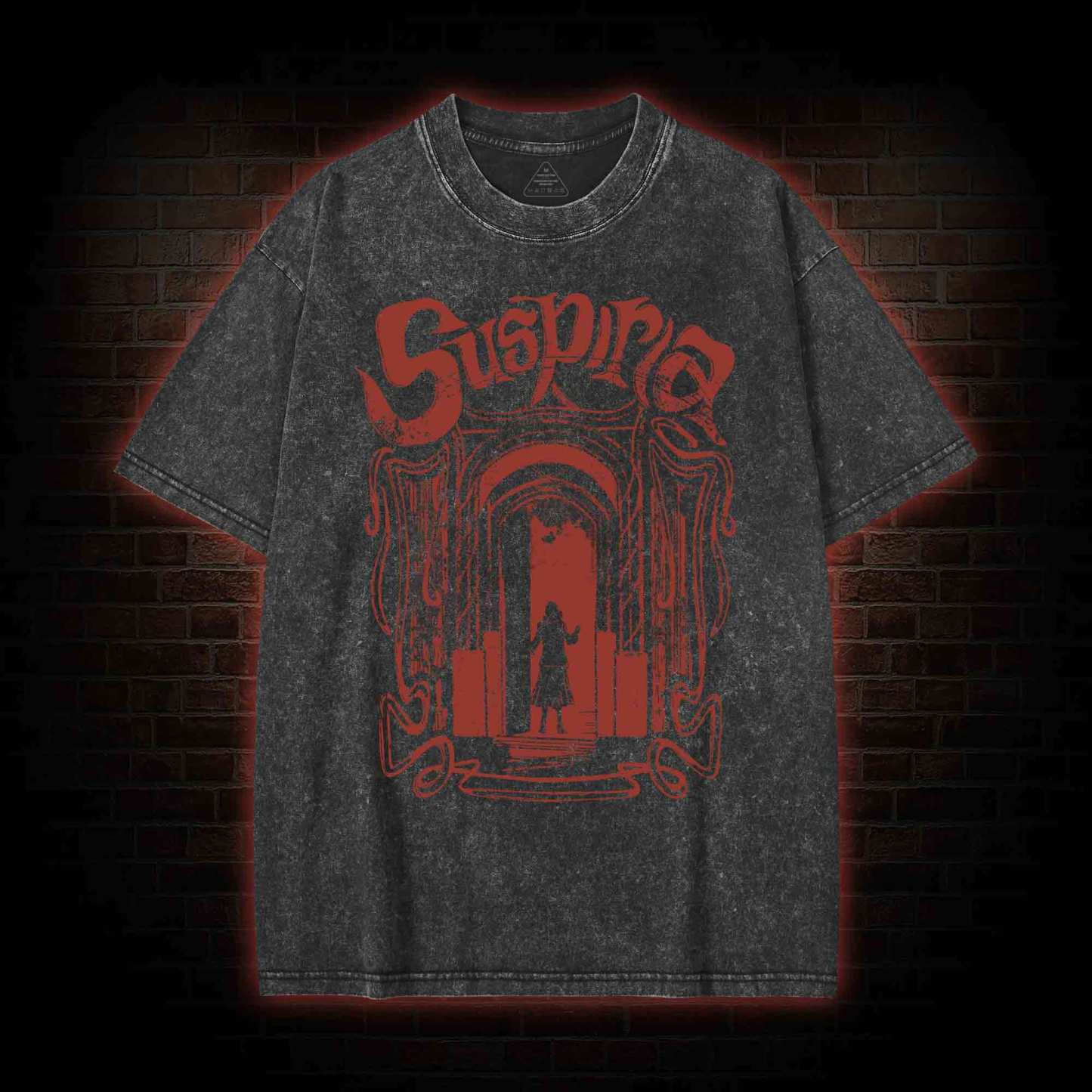 Suspiria Vintage Washed T-shirt-nerdywave