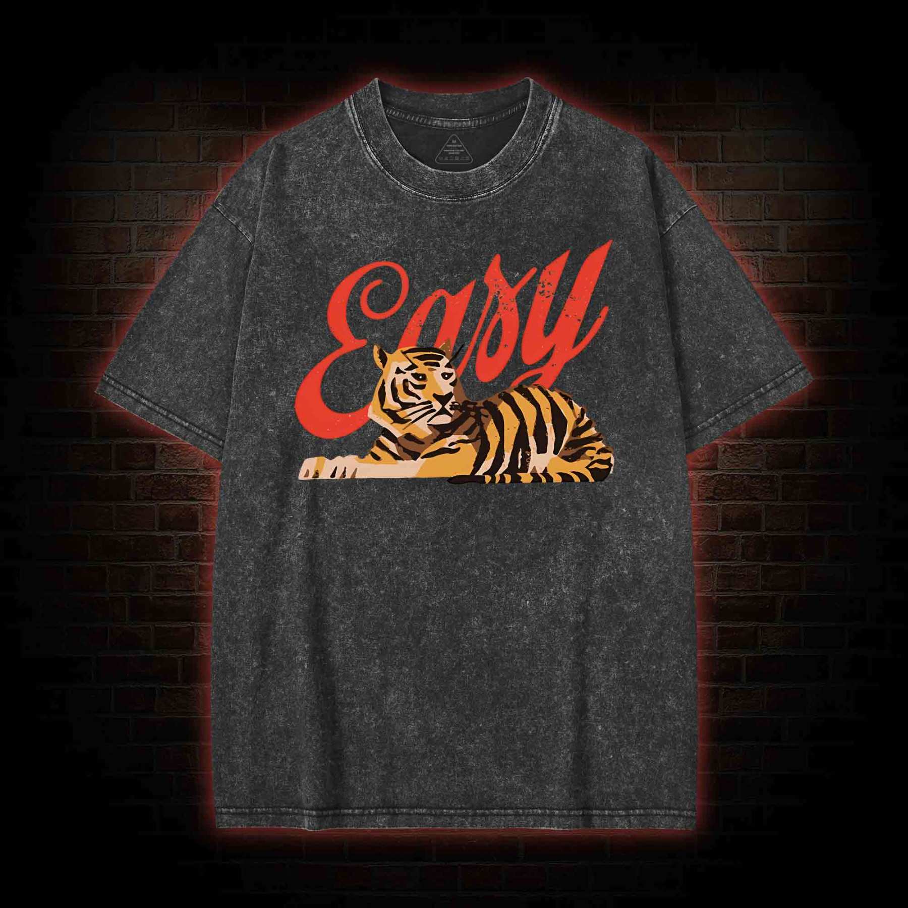 Easy Tiger Washed T-shirt-nerdywave
