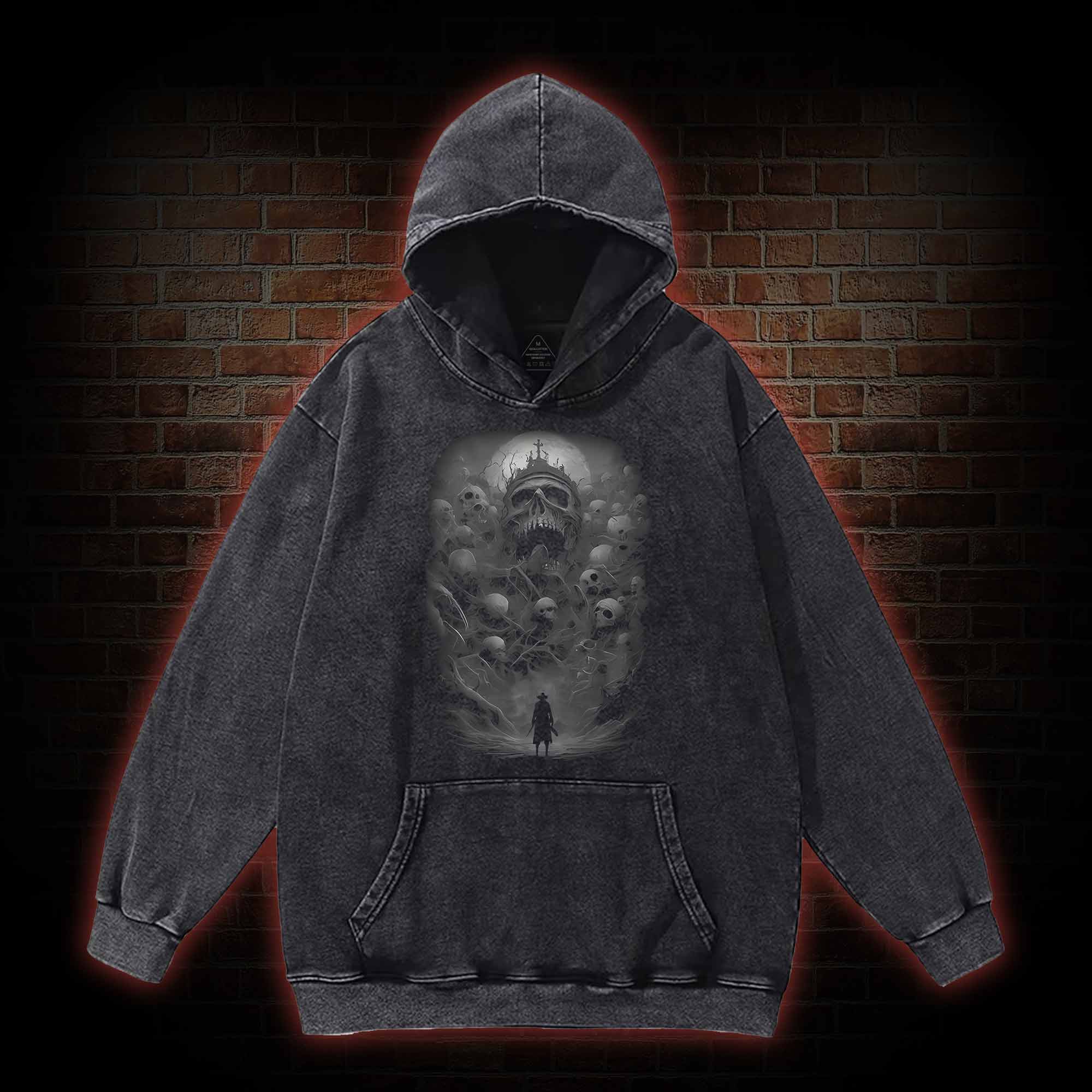 Terror Awaits Washed Hoodie