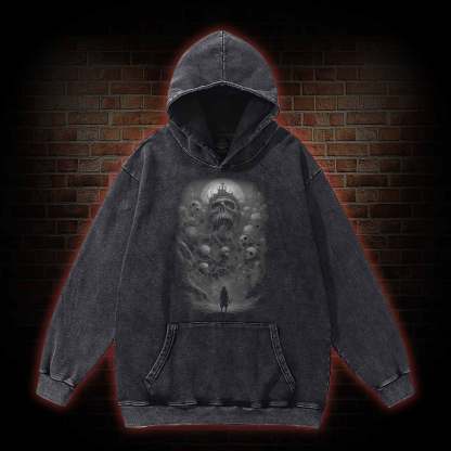 Terror Awaits Washed Hoodie