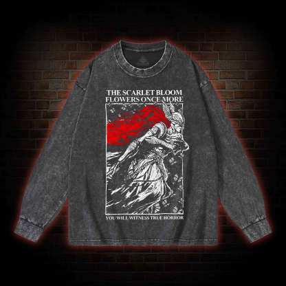 The Scarlet Flowers Washed Long-Sleeve T-shirt