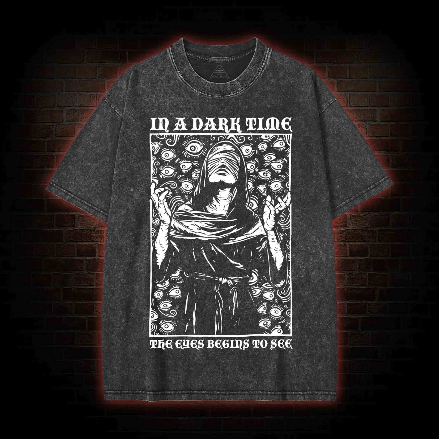 The Eye Begins To See Washed T-shirt-nerdywave