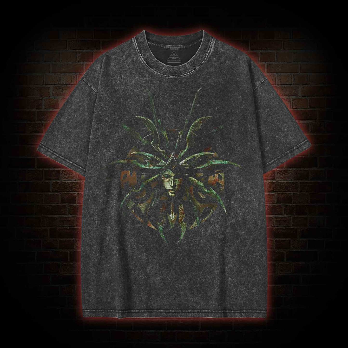 The Bladed Queen Washed T-shirt-nerdywave