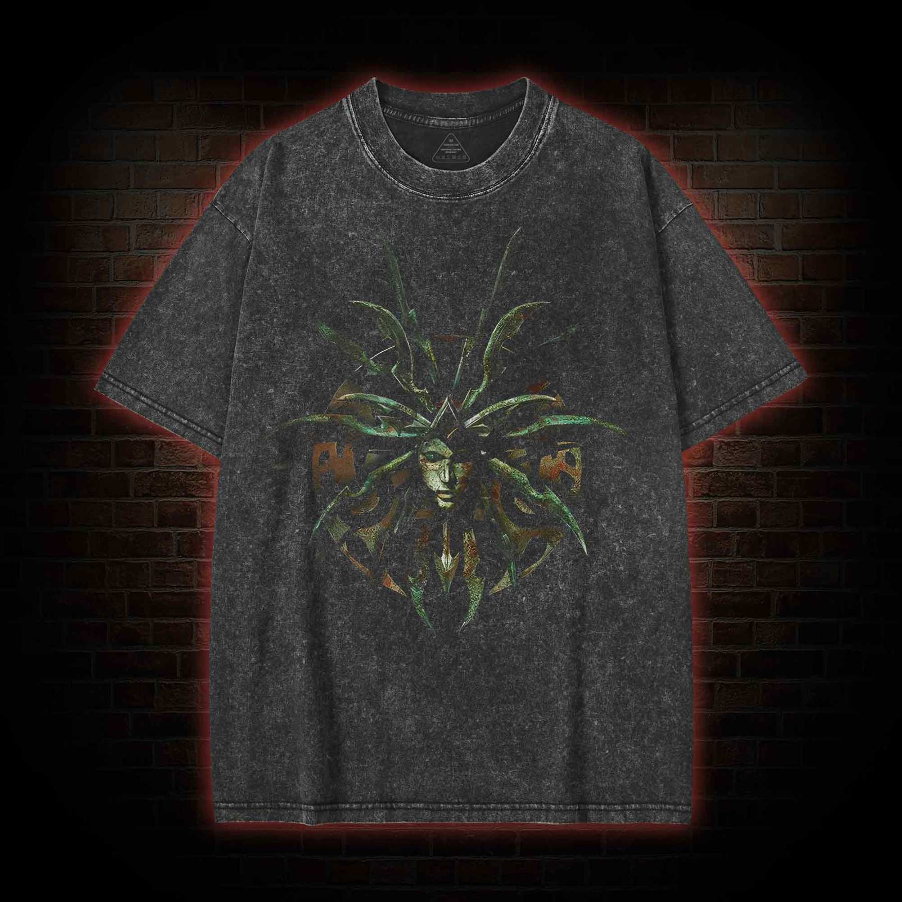 The Bladed Queen Washed T-shirt-nerdywave