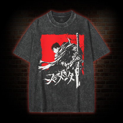 Berserker Print Washed T-Shirt