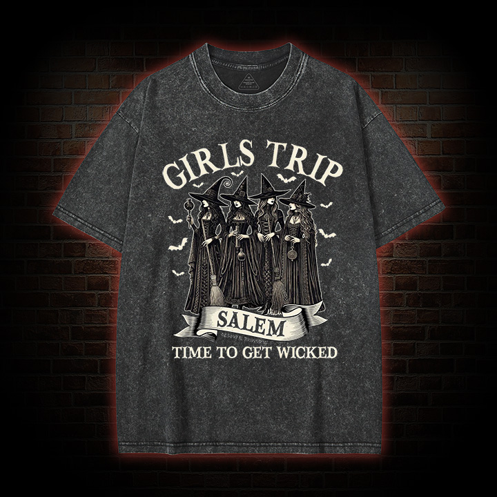 Girls Trip Salem Sweatshirt  Washed T-shirt