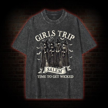 Girls Trip Salem Sweatshirt  Washed T-shirt
