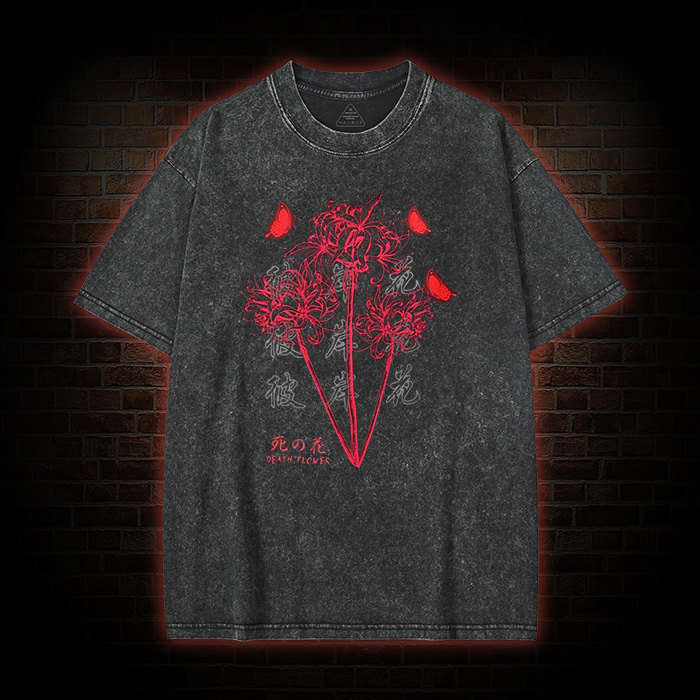 Japan Red Spider Washed T-shirt