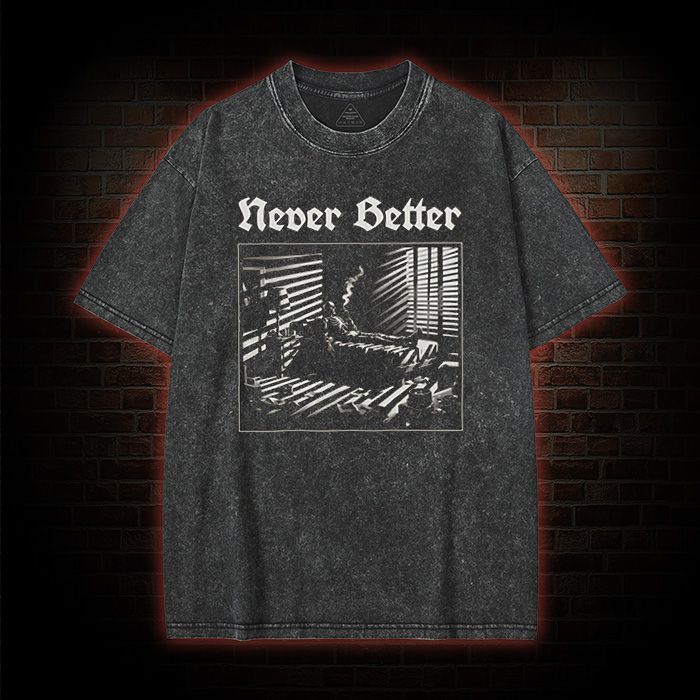 Never Better Skeleton Washed T-shirt