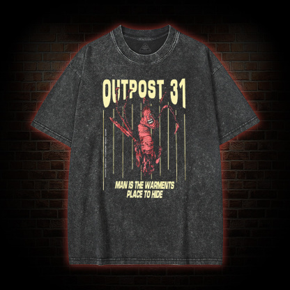 Outpost 31 Horror Movie Washed T-Shirt