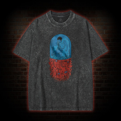 Tetsuo Neo-tokyo 80's Sci-fi Movie Washed T-shirt