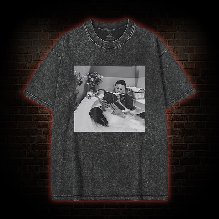 Vintage Michael Myers Bathtub Halloween Washed T-shirt