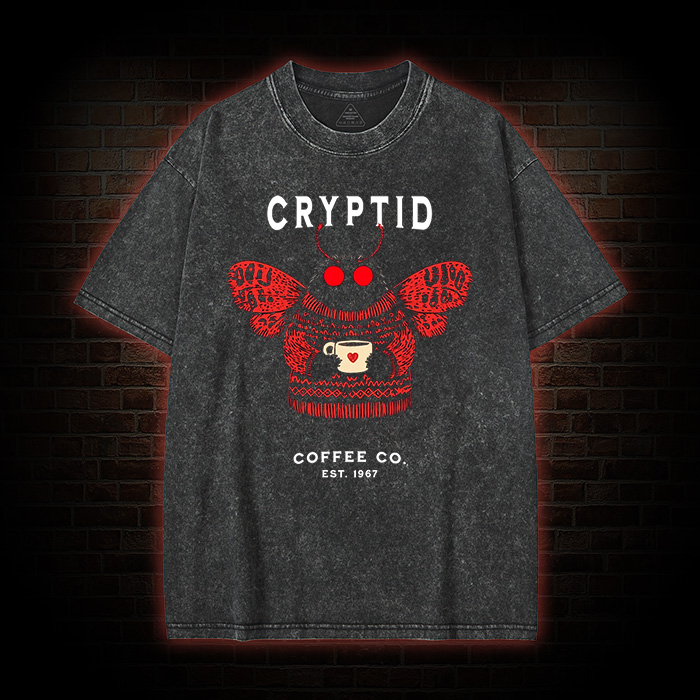 West Virginia Mothman Washed T-shirt