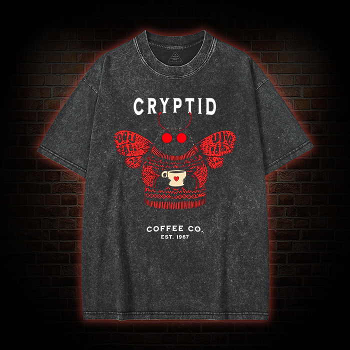 West Virginia Mothman Washed T-shirt