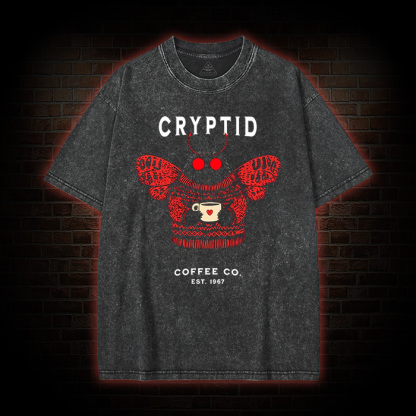 West Virginia Mothman Washed T-shirt