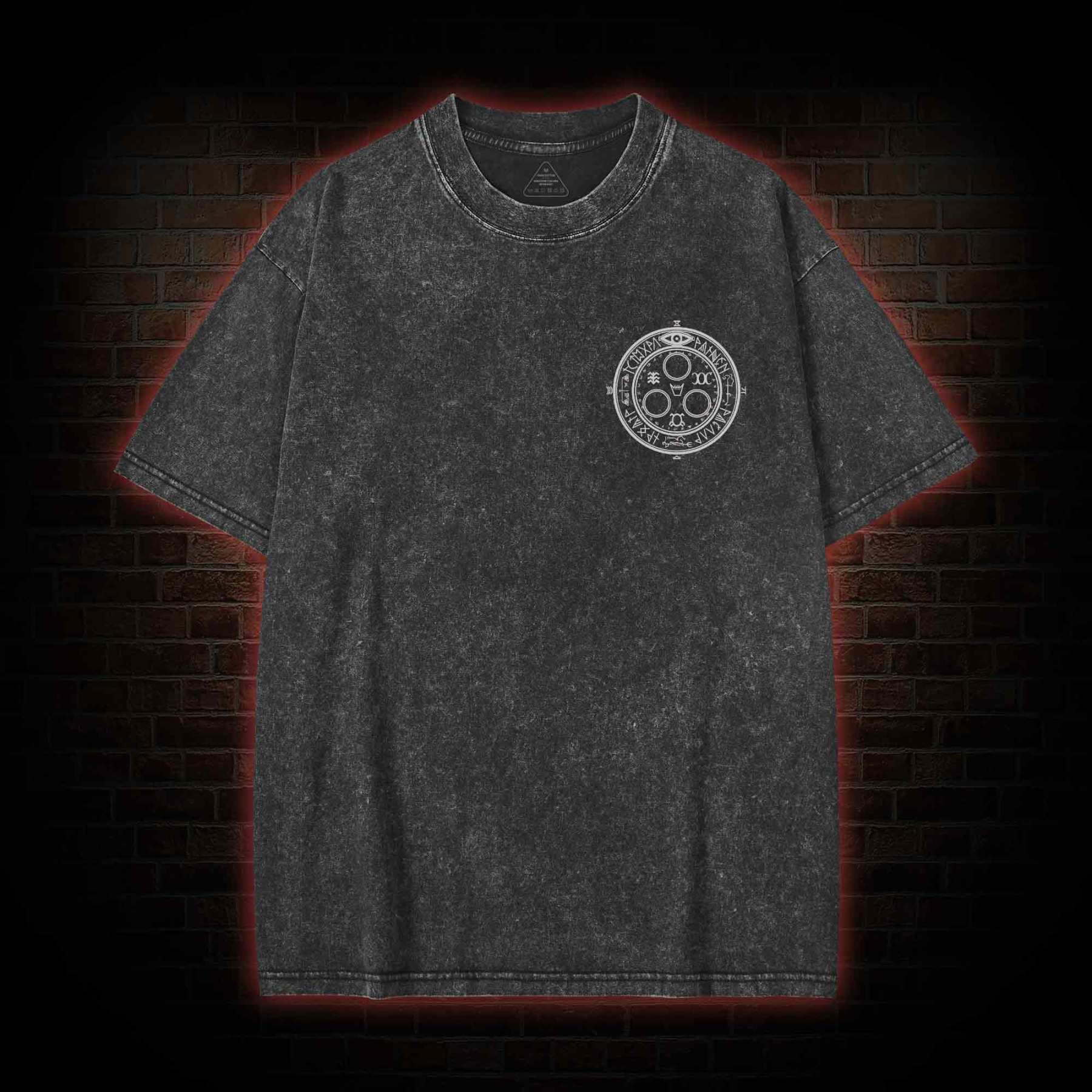 Pyramid Head Front Back Washed T-shirt