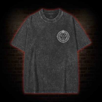 Pyramid Head Front Back Washed T-shirt