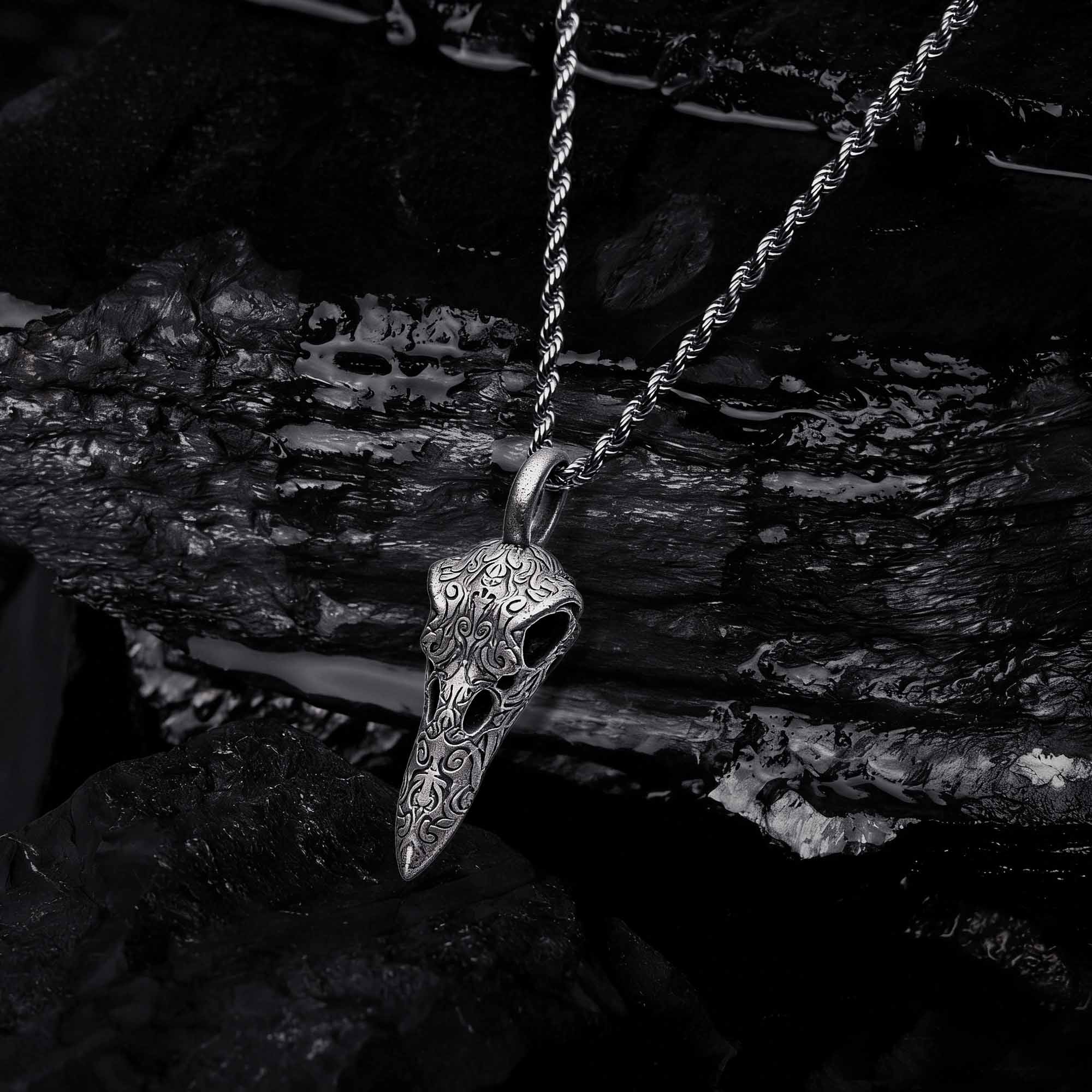 Plague Raven Sculptural Necklace