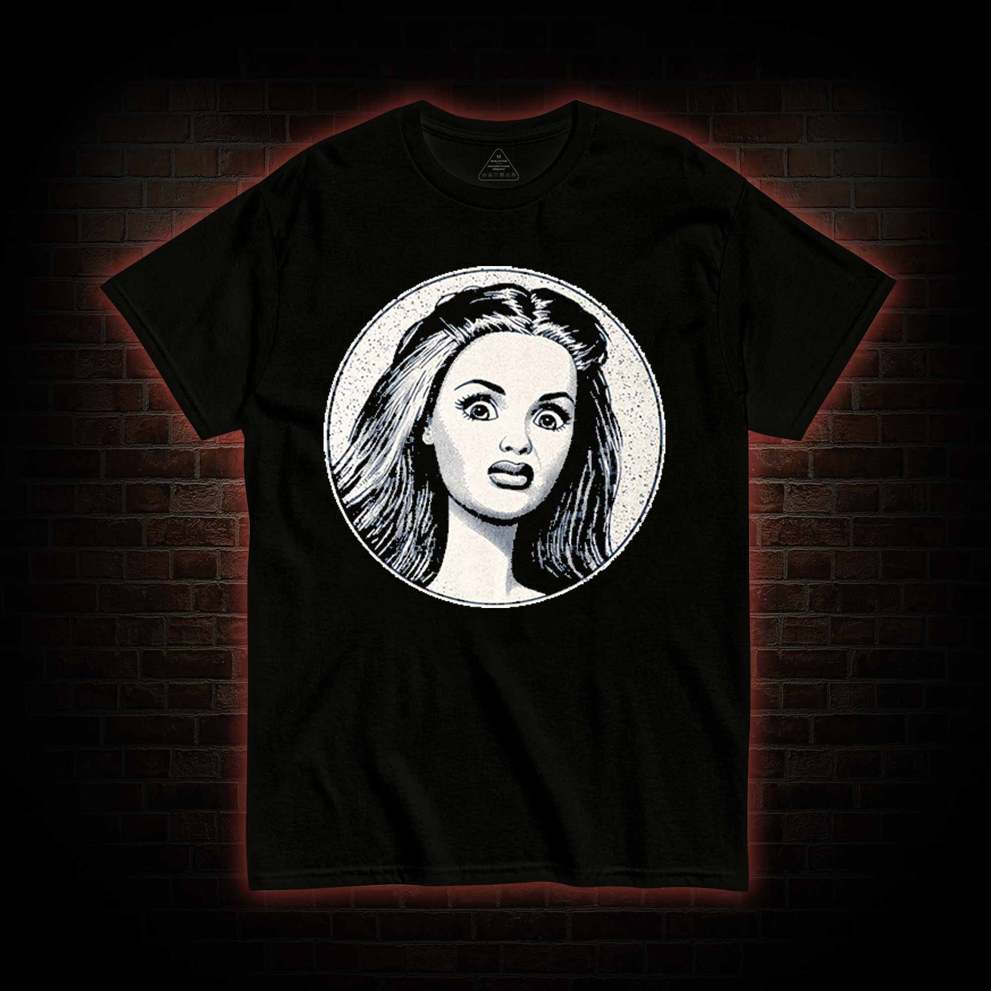 Disgusted Doll Face T-shirt