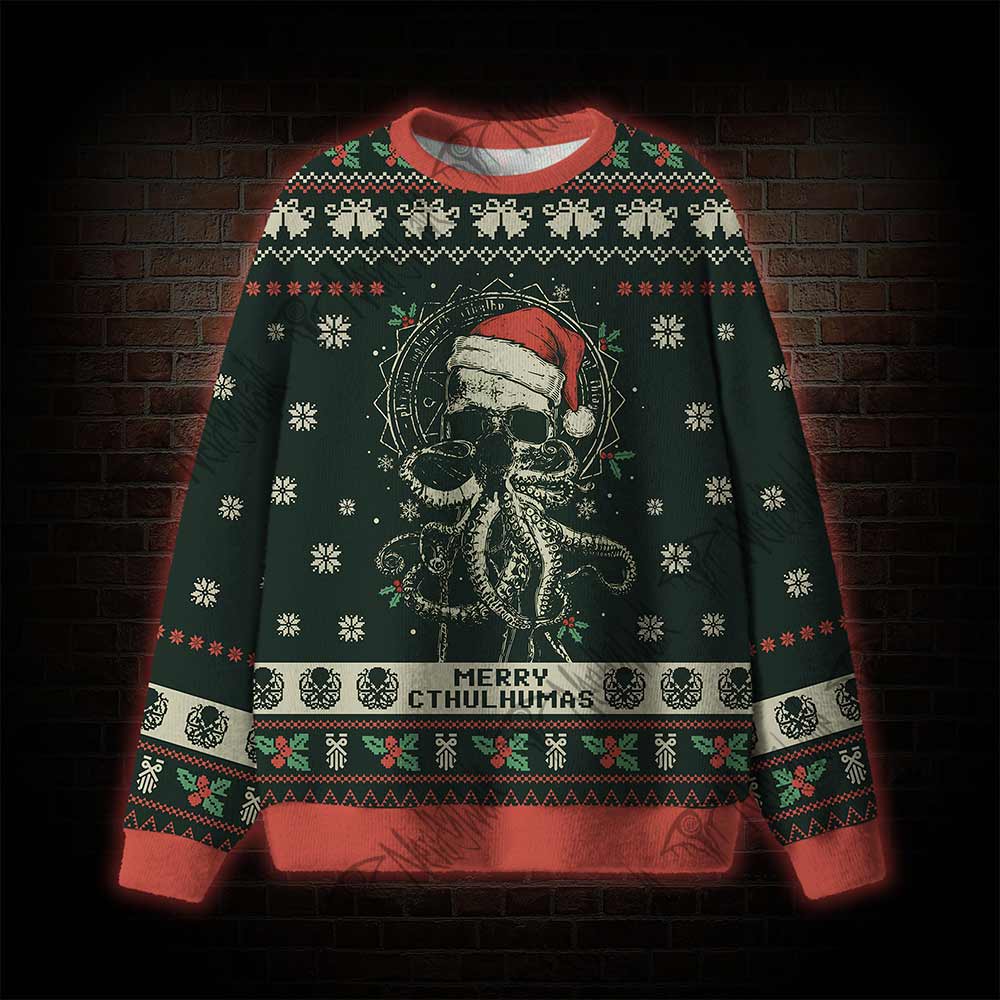 Merry Cthulhumas Vintage Ugly Sweatshirts