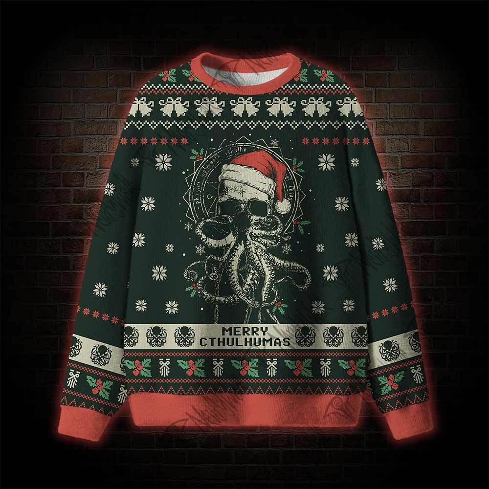 Merry Cthulhumas Vintage Ugly Sweatshirts