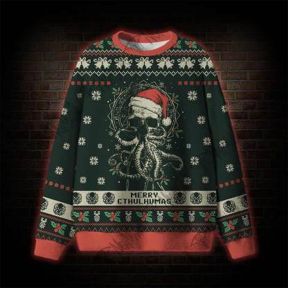 Merry Cthulhumas Vintage Ugly Sweatshirts