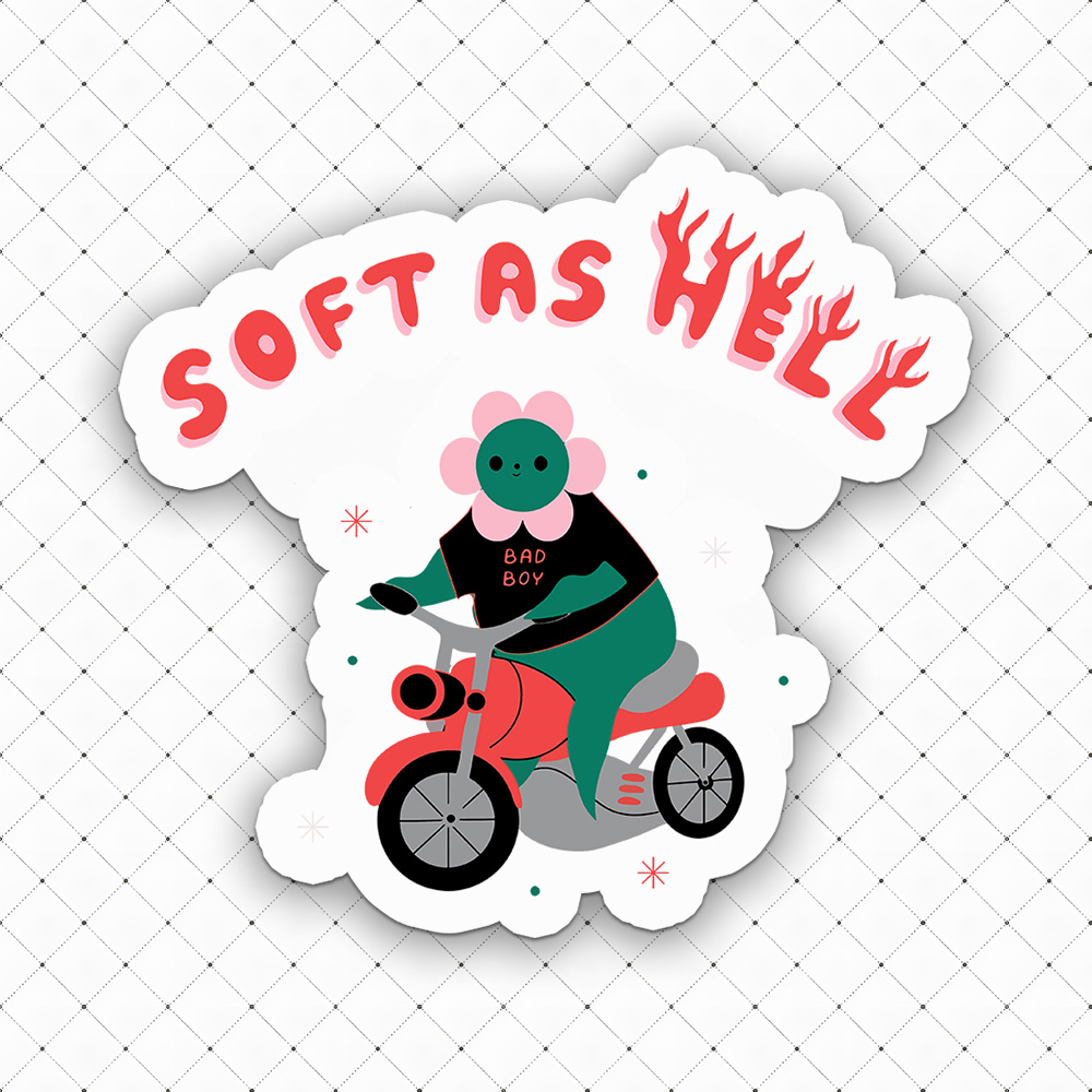 Sofe As Hell Sticker