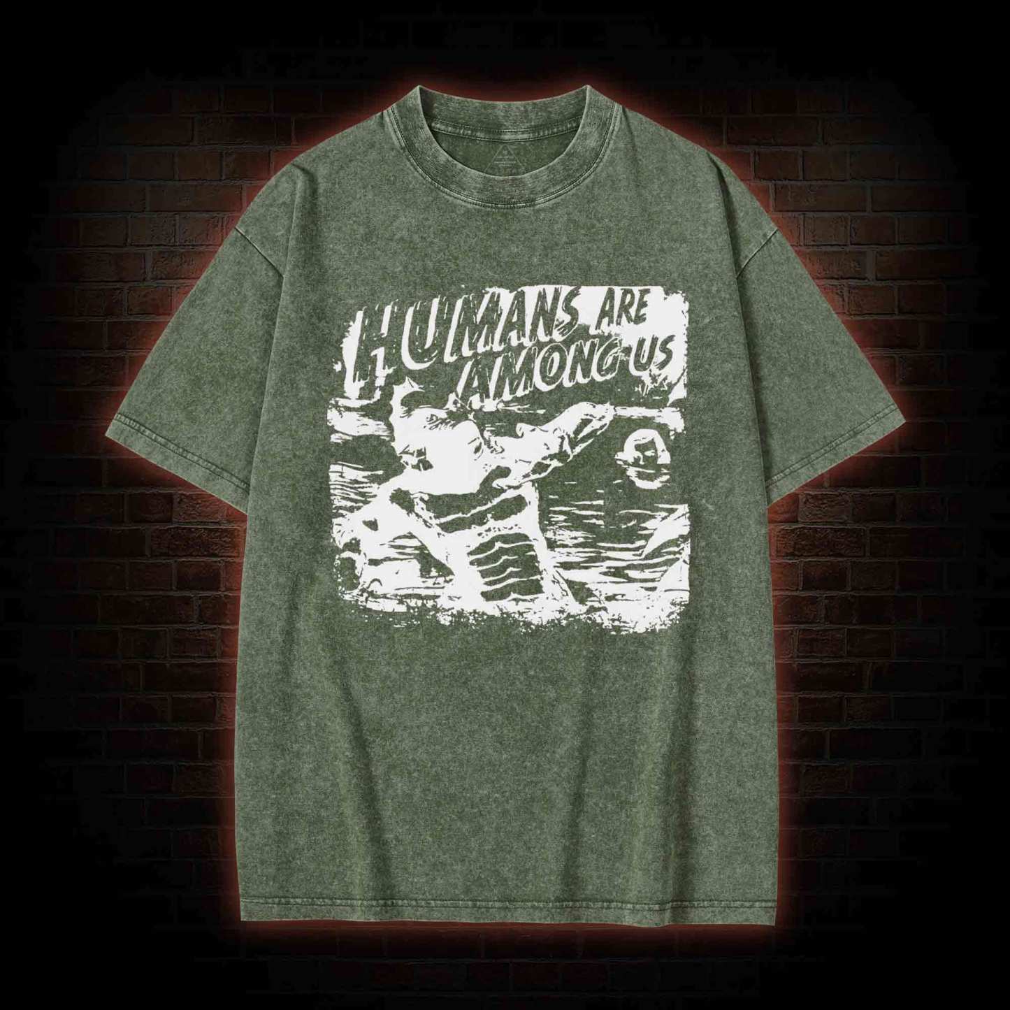 Humans are Among Us Washed T-shirt