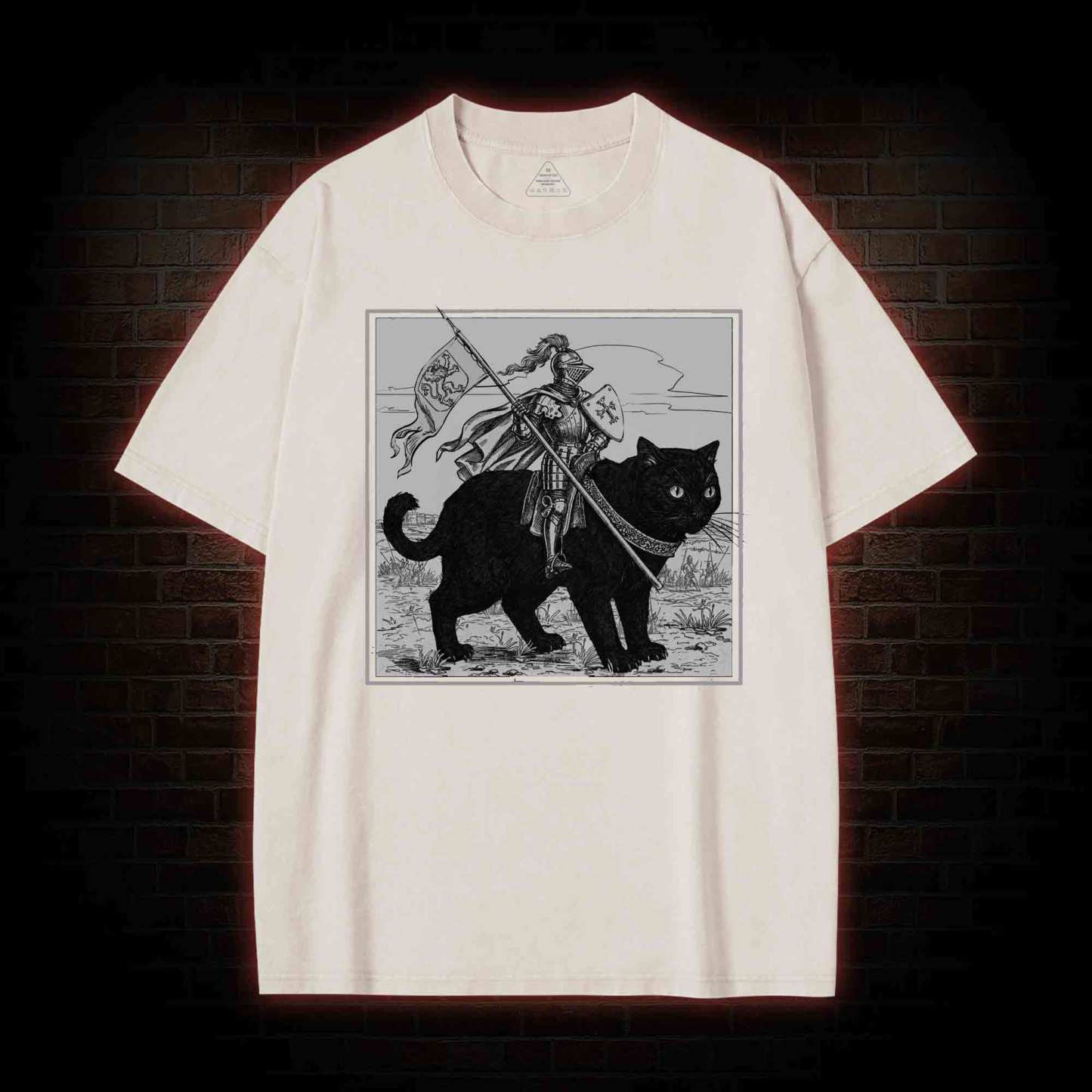 Medieval Knight Washed T-shirt