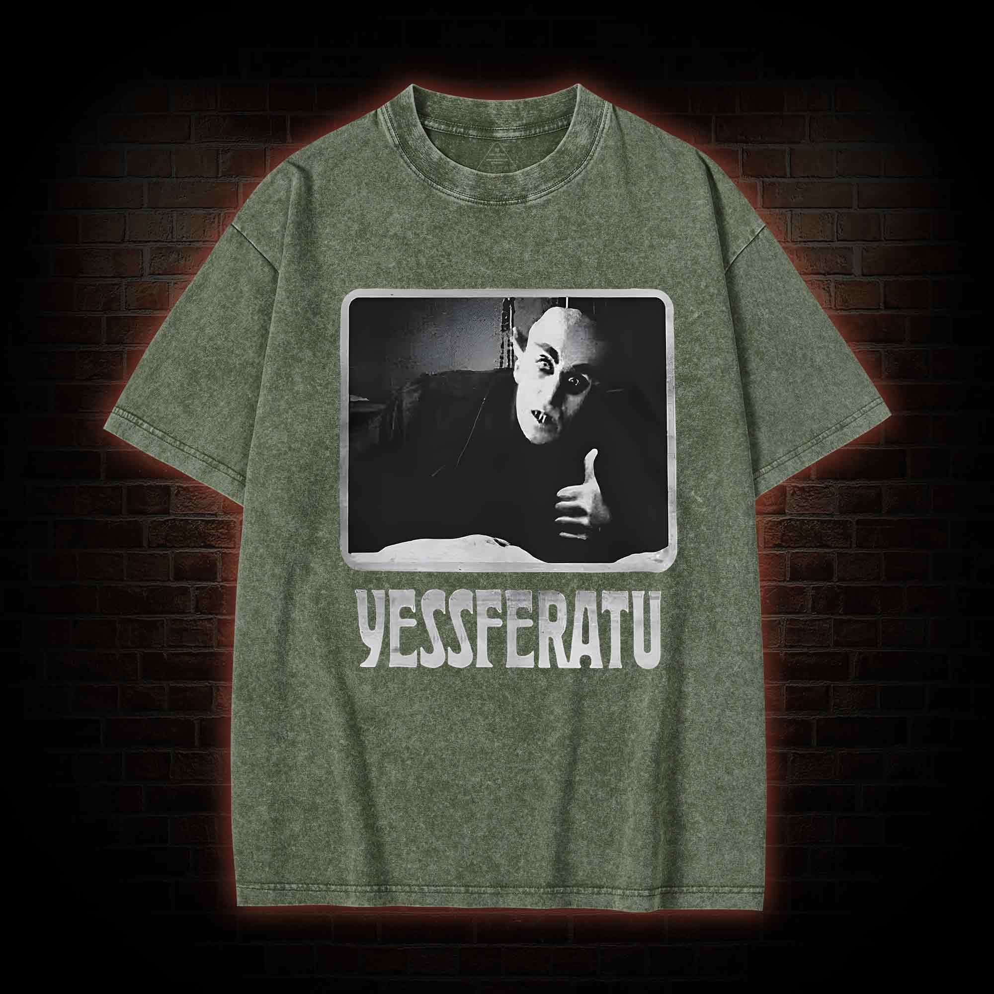 Funny Yessferatu Washed T-shirt