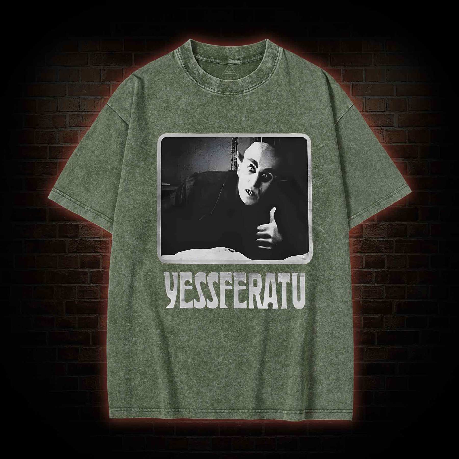Funny Yessferatu Washed T-shirt