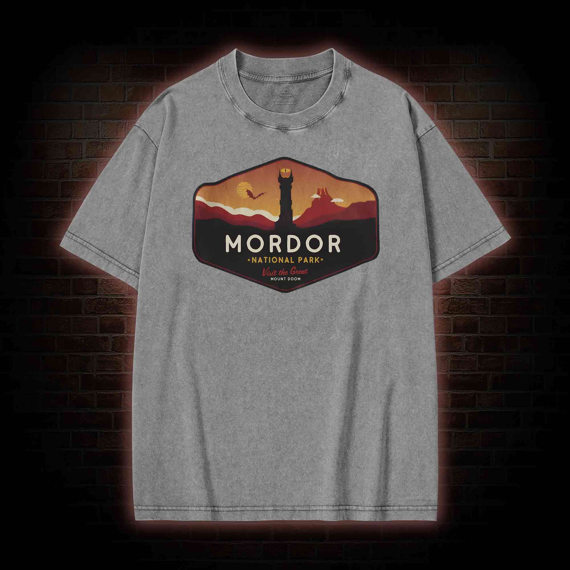 Mordor National Park Washed T-shirt
