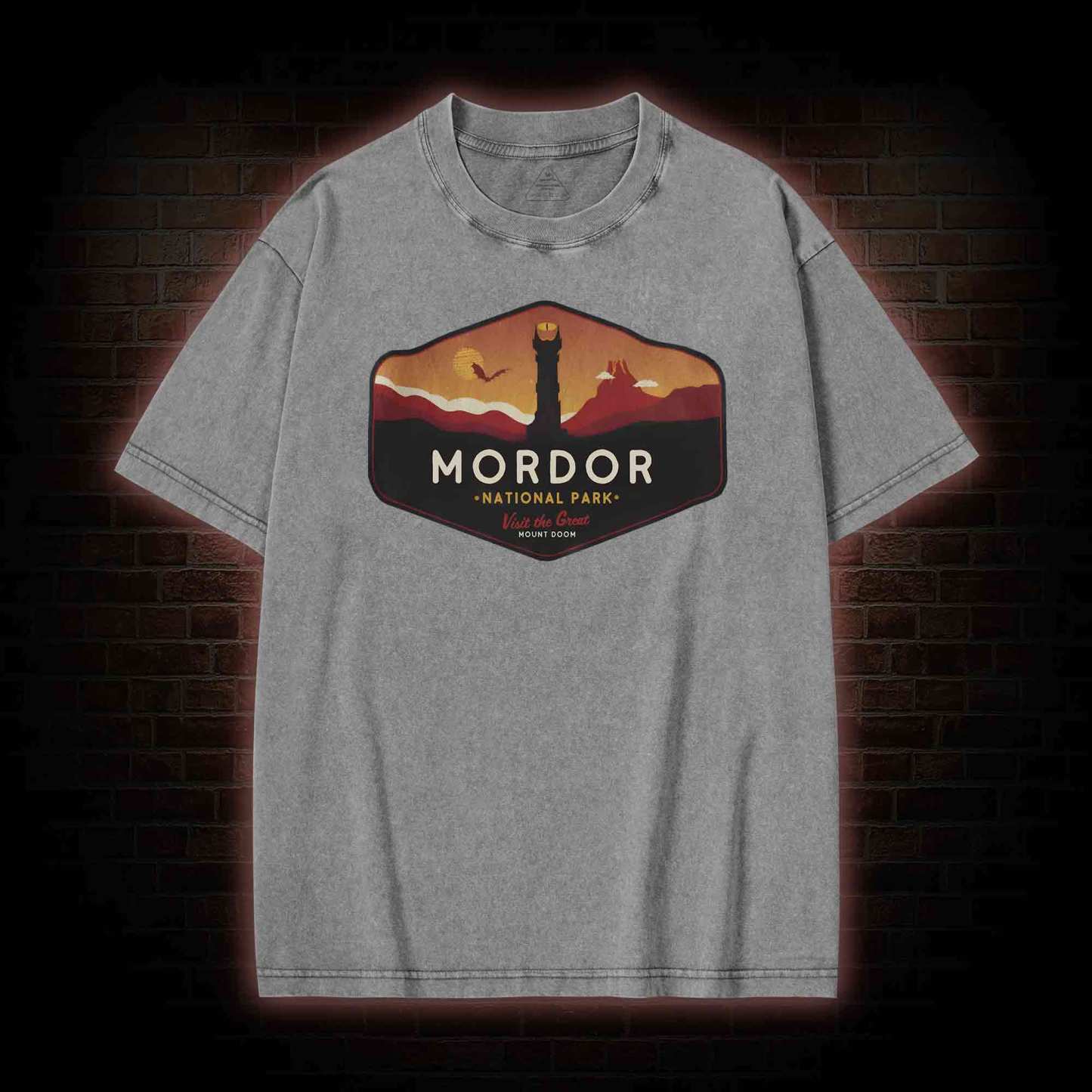 Mordor National Park Washed T-shirt