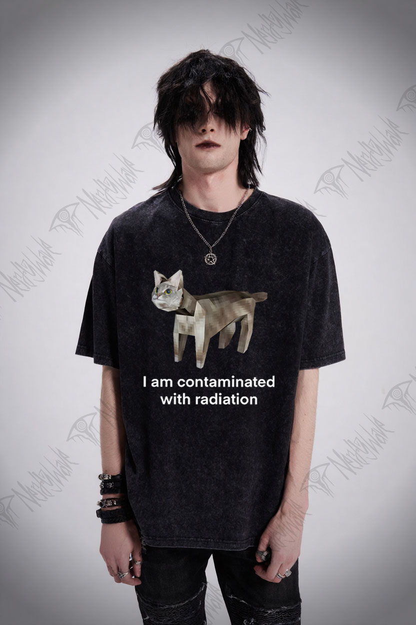 I am Contaminated with Radiation Washed T-shirt