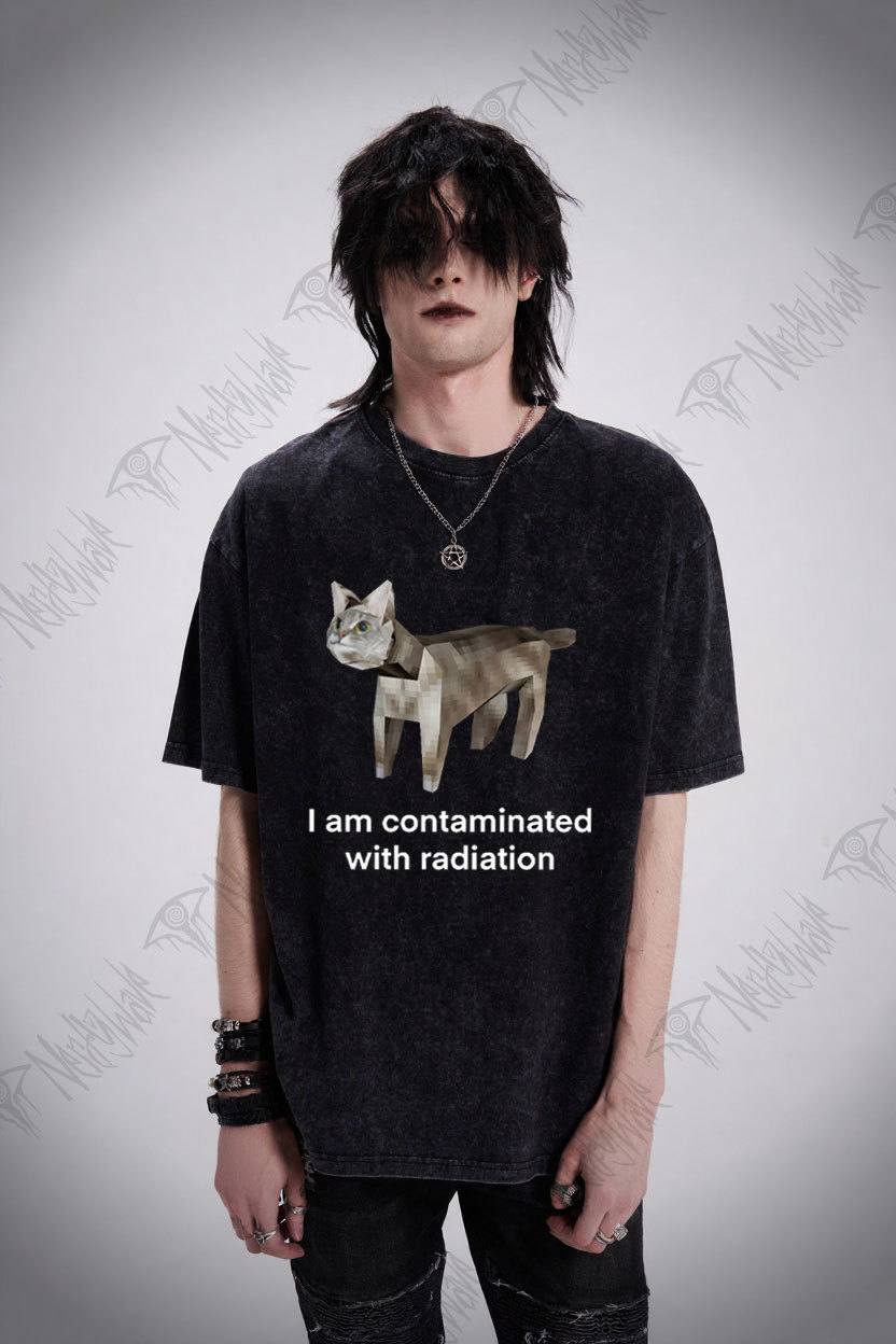 I am Contaminated with Radiation Washed T-shirt