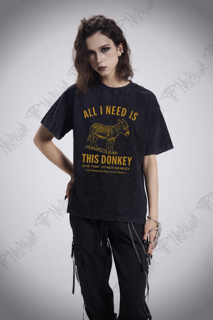 All I Need is This Donkey Washed T-shirt