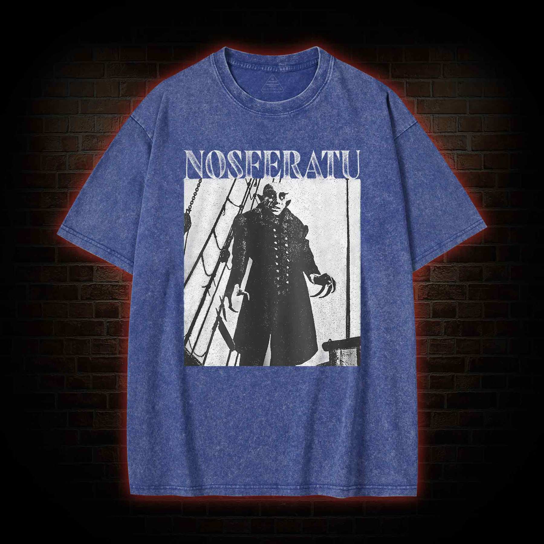 Nosferatu Scary Movie Washed T-shirt