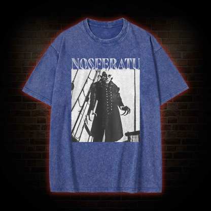 Nosferatu Scary Movie Washed T-shirt