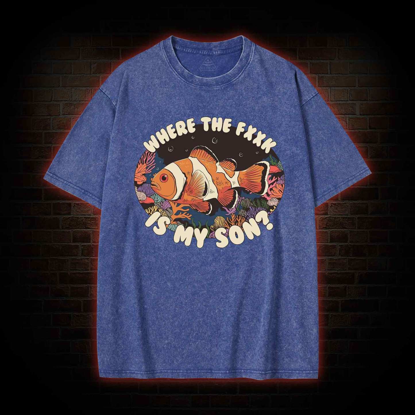 Where is My Son Washed T-shirt