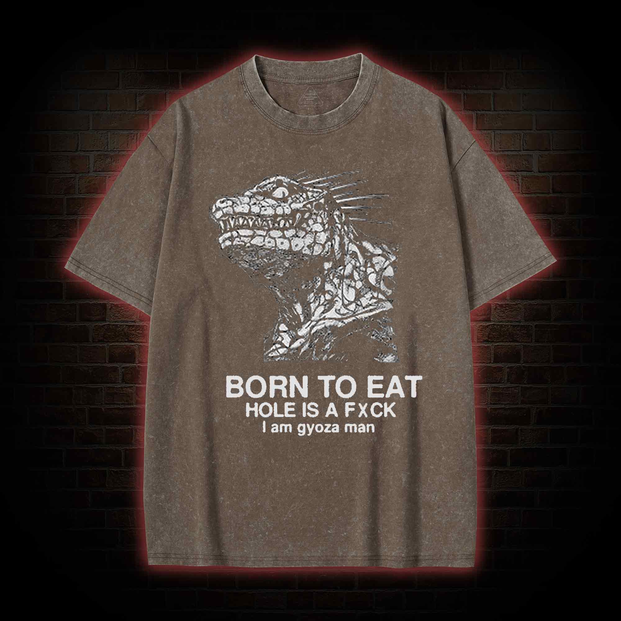 Born to Eat Washed T-shirt